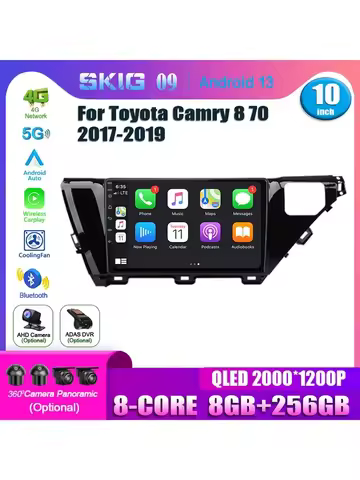 For Toyota Camry 8 70 2017 2018 2019 Android 13.0 Car Stereo Radio Navigation GPS Multimedia Player 