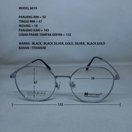 6019 TITANIUM EYEGLASSES FRAME FOR MEN AND WOMEN