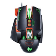 T-WOLF V9 Mouse Ergonomic Lighting Adjustable DPI 8 Keys USB Wired Mechanical Gaming Mouse