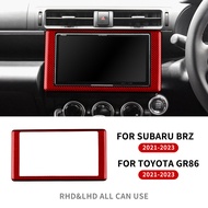 สติกเกอร์ตกแต่งภายในรถแห้งสนิทคาร์บอนไฟเบอร์สำหรับ GR86โตโยต้าซูบารุ BRZ 2022-2025