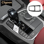 C5GOON Carbon Fiber Car Gearbox Panel Trim Gear Shift Knob Transmission Window Control Cover Accesso