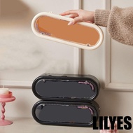 LILYES Figures Display Rack, Beige/Black Plastic Figures Display Box, Practical with Lid Dustproof Wall Hanging Doll Cabinet Storage Organizer for Home