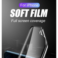 HF ฟิล์มป้องกันเซรามิกนุ่มใหม่สำหรับ iPhone 11 12 Pro Max มินิป้องกันหน้าจอสำหรับ iPhone 6 6S 7 8 Plus X Xs Max SE 2020ไม่มีกระจก