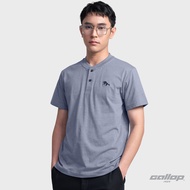 GALLOP : เสื้อยืดคอกระดุม T-SHIRT (Henley neck) รุ่น GT9151 สี Violet - ม่วง / ราคาปรกติ 990.-