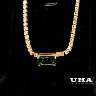 D70 Dây chuyền nữ đính đá cz cao cấp sáng lấp lánh UHA