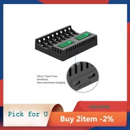 Battery Charger LCD Display Smart Intelligent 8-Slot Chargers for AA/AAA NiCd NiMh Rechargeable Batt