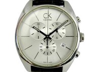 [專業模型] 三眼錶 [CK K2F271]Calvin Klein 卡文克萊三眼計時碼錶[銀色面+日期]時尚/中性錶