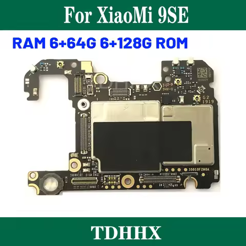 64GB 128GB For Xiaomi Mi9 SE Mi 9 SE MI 9SE Motherboard Original Unlocked For Xiaomi Mi9 SE Logic Bo