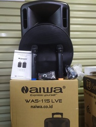 Speaker AIWA LVB Portable Amplifier Wireless N Aiwa WAS 115 LVB Bluetooth 15 inch