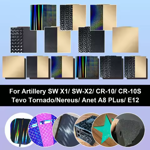 310x310mm PEO PET H1H PEI Sheet Build Plate For Creality CR-10 CR-10S/10 S3 Artillery Sidewinder X1/