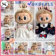 SK Doll Clothes, Labubu Time To Chill Filled Cotton Doll Shirt, |Kawaii 37cm Box Pajamas for Labubu 
