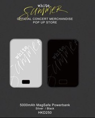 White Summer 5000mAh MagSafe 行動電源（黑）