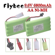 9.6V 6800mAh Rechargeable Battery With Tamiya/SM/JST Connector For Rc toys Cars Tanks Trucks NiMH AA