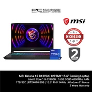 MSI Katana 15 B13VGK-1297MY 15.6" Gaming Laptop Black (i9-13900H, 16GB 5200Mhz, 1TB SSD, RTX4070 8GB, Win11H)