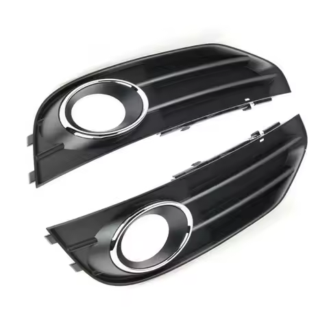 For A4 B8 2009-2015 Fog Light Cover Grille Trim Replacement Compatible With 8K0807681J01C 8K0807682H