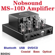 👉🔥Nobsound MS-10D Amplifier Vacuum Tube Amplifier Support Bluetooth USB optical Coaxial Bass DVD CD input