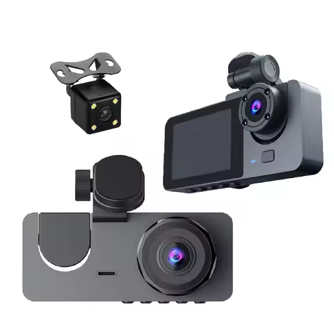 FHD 1080P 2Inch Car DVR Dash Cam 3 Lens Night Vision Rear View Camcorder Auto Camera Vehicle Accesso