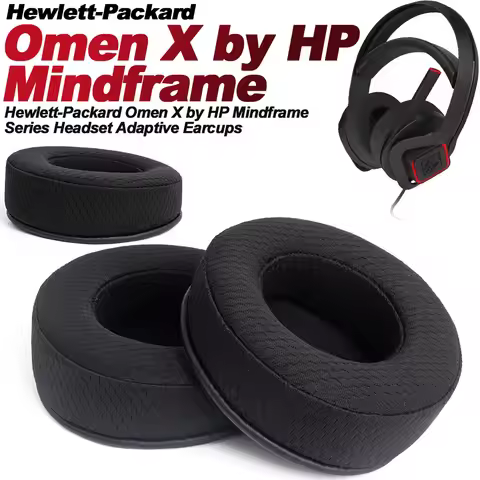 Replacement Earphone pads Earpads Earmuffs HP Omen MindFrame Gaming Headphone Pads Mesh cloth Memory