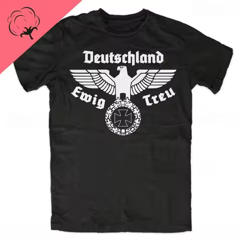 German Eagle Eternal Aljk Ance Allemagne Loyauté Glory T-Shirt Cotton Manches Courtes Casual Hommes 