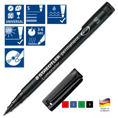 STAEDTLER Lumocolor Permanent Universal Marker pen CD Film Opaque Pen Germany 313 314 317 318