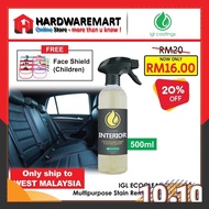 IGL Ecoclean Car Interior 500ml Cleaner Fabric Leather Seat Cushion Cover Multipurpose Stain Removal