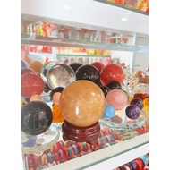 Feng shui ball _stone_yellow_stone_ weighs 1kg, diameter 8cm