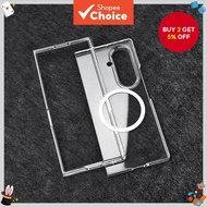 Transparent Clear Luxury Durable Magnetic Hard PC Phone Case for Samsung Galaxy Z Fold 7 Z Fold7