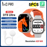IWO PRO DT8 Ultra Series 8 NFC Smart Watch 8 GPS Tracks 2 inches Explosion proof glass Bluetooth Body temperature Men Smartwatch