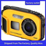 Waterproof 1080P Digital Camera, 48MP Video Functionality with 2.4" IPS Screen, IP68 Rating, 5M Deep