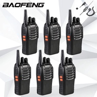 Baofeng 6 PCS BF-888S Walkie Talkie Two Way Radio 5 W Call range 1-3 km 16CH 1500mAh