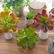 PULLBEAR Artificial Succulent Plant, Real Touch Plastic Fake Cactus, Decorative Lifelike Fleshy Real