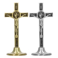 Bjiax Crucifix Wall Cross Catholic Vertical for Table