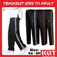 Tracksuit Kids & Adult Tricot Tracksuit Budak Tracksuit Dewasa Tracksuit Panjang KGT Line Berwarna P