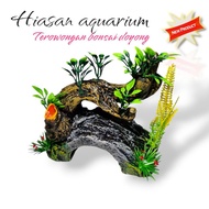 Aquascape Aquarium Decoration doyong bonsai tunnel.