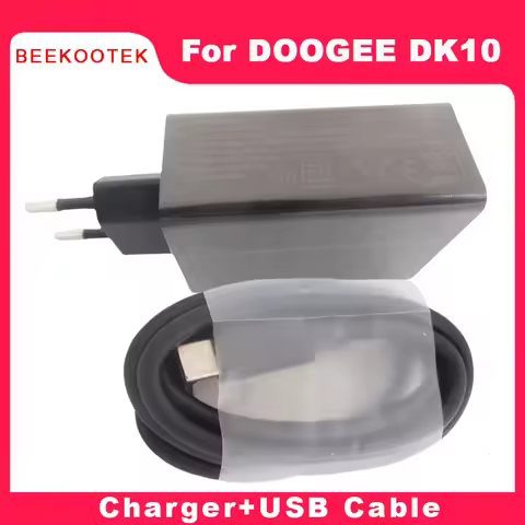 New Original DOOGEE DK10 Charger Official Charging Adapter TYPE-C USB Cable Data Line Accessories Fo