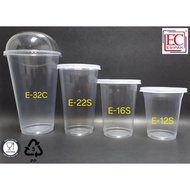 32oz /22oz /16oz /12oz CLEAR PP CUP WITH FLAT LID / DOME LID