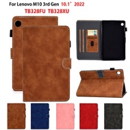 For Lenovo Tab M10 3rd Gen 10.1" Case TB328FU TB328XU Smart Cover Tablet Auto Sleep/Wake PU Leather Flip Stand Case