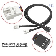 All 1 2Ways 4 Pin PWM Splitter 4Pin PWM Female To 4Pin PWM Adapter Cable for PC