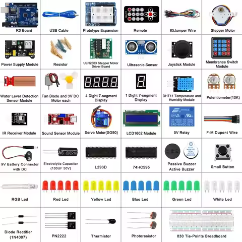 Super Starter Kit for R3 Mega2560 Mega328 Nano and Tutorial Compatible Arduino IDE