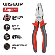 Wiseup Combination Pliers 8" Inches Lineman's Plier Professional Tools Wire Pliers Set Stripper C