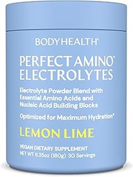 BodyHealth PerfectAmino Electrolyte Powder No Sugar, Hydration Fasting Keto Zero Sugar Electrolytes 