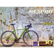 Kespor - Zeus M01  ZEUS M01 SHIMANO 105 mix (RB) Road Bike Bicycle (with FREE Gifts)