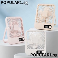 POPULAR Desk Fan, Small 7H Timing Table Fan,  Quiet 5 Speed USB Rechargeable Cooling Fan Offices