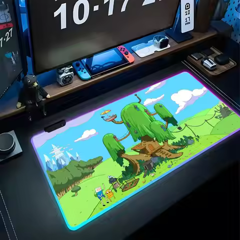 A-AdventureES Time S Mouse Valorant Pad Gaming LED Mouse Mat 600x300 Mousemats Table Pads PC Desk Ma
