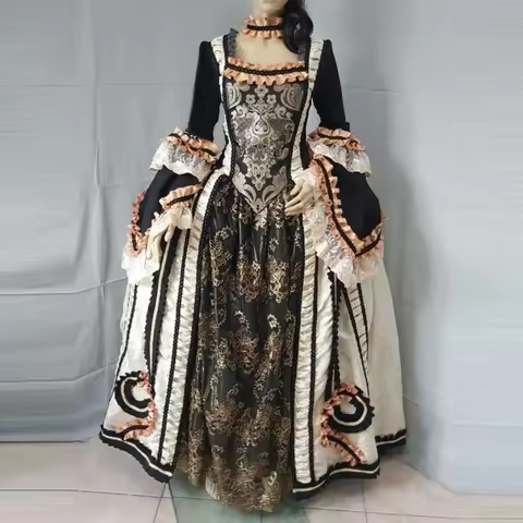 Italian Renaissance Rococo Princess Dress Historical Georgian Royal Noble Duchess Gothic Venice Ball