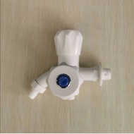 MESIN New PVC shower branch faucet thick white crown rotary crank mixerSOLIGEN 1/ 2" inch 2 PVC head