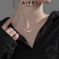 AIFEI JEWELRY Chain Accessories Rantai Silver For Perempuan 純銀項鏈 Gold Perak Pendant Simple Necklace Sterling Original Korean 925 Women Leher N984