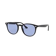 RayBan RB4259F 601/80 Sunglasses 53 Sizes Blue Lens, Black x Blue, black x blue