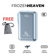 C3 Super Fast Charging 45W CCC Certified Powerbank with Built In Type C Lightning Cable 10000maH 200