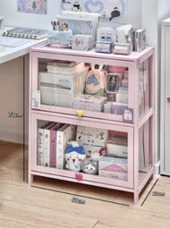 โมเดล Acrylic Bamboo Display Cabinet Multi-layer Storage Organizer Modern Simple Style Universal for